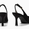 Women's Slingback Kitten Heels Closed Pointed Toe Wedding Party Dress Pumps Shoes