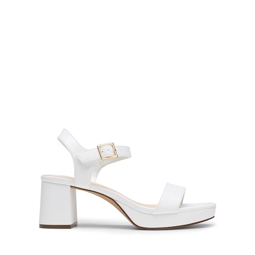 Women's Platform Heels Block Chunky Open Toe Ankle Strap Heel Fashion Wedding Party Dress Sandals Shoes