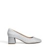 Women's Low Chunky Heels Square Toe Pumps Comfortable Slip On Dress Shoes Wedding Party Office Shoes
