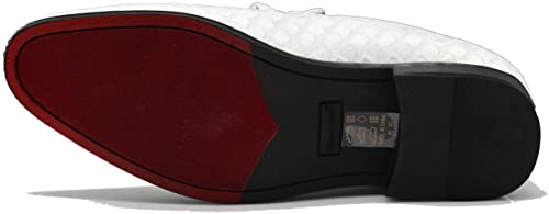 SPK05 Men's Vintage Satin Silky Floral Print Embroidery Loafers Slip On Shoes Classic Tuxedo Dress Shoes