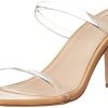 Women's Avery Square Toe Two Strap High Heeled Sandal