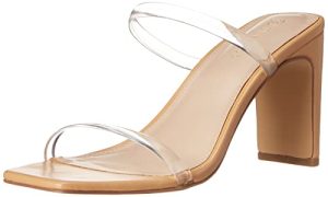 Women's Avery Square Toe Two Strap High Heeled Sandal