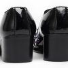 Men’s Patent Leather Floral‐Studded Dress Loafers – Pointed Toe Slip-On Cuban Heel Shoes for Wedding, Prom, Party, Stage &