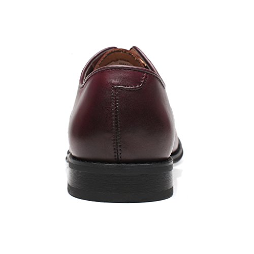 Mens Leather Updated Classic Cap Toe Oxfords Lace Dress Shoes