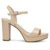 Wide Width Heels for Women Block Chunky Platform High Heels Sandals Open Toe Wedding Party Ankle Strap Dress Shoes