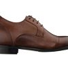 Men's Invisible Height Increasing Elevator Shoes - Dark Brown Premium Leather Lace-up Micro-Perforated Formal Derby Oxfords -