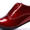 Mens Loafers Slip On Dress Casual Shoes Genuine Leather Pointed Toe Pump Formal Party Fashion Prom Wedding Tuxedo Party Ballroom