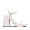 Heels for Women Block Chunky Platform High Heels Open Toe GISELLE Fashion Wedding Party Evening Prom Dance Ankle Strap Dress