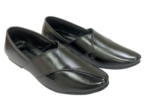 Punjabi Jutti for Men Mojari BlackSherwani Shoes Pakistani Jutti Groom Loafers Slipon Jalsa