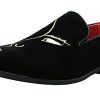 Mens Slip-On Loafers Business Dress Tuxedo Leather Lined Slippers Driving Moccasins Lightweight Embroidery Suede Luxury Formal