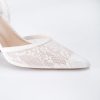 Slingback Mesh Mule Heels for Women with 3.75 Inches Heel