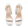 Heels for Women Block Chunky Platform High Heels Open Toe GISELLE Fashion Wedding Party Evening Prom Dance Ankle Strap Dress