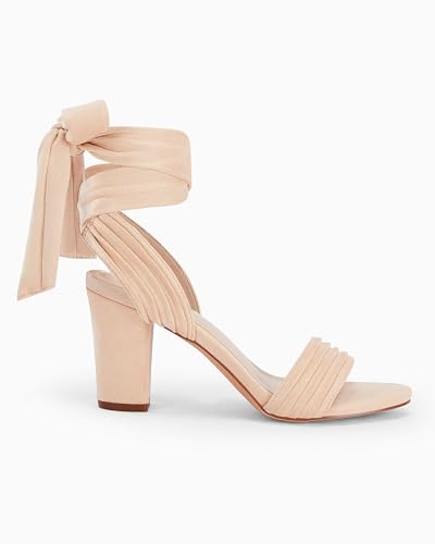 Womens Strappy High Heels Chunky Heeled Sandals Bow Tie Lace Up Open Toe Pumps Dress Wedding Comfortable Shoes