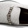 SPK05 Men's Vintage Satin Silky Floral Print Embroidery Loafers Slip On Shoes Classic Tuxedo Dress Shoes