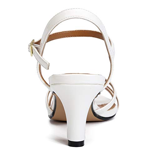 Unisex Men's Women's Sandals Ankle Strap Cross Slingback Kitten Heel