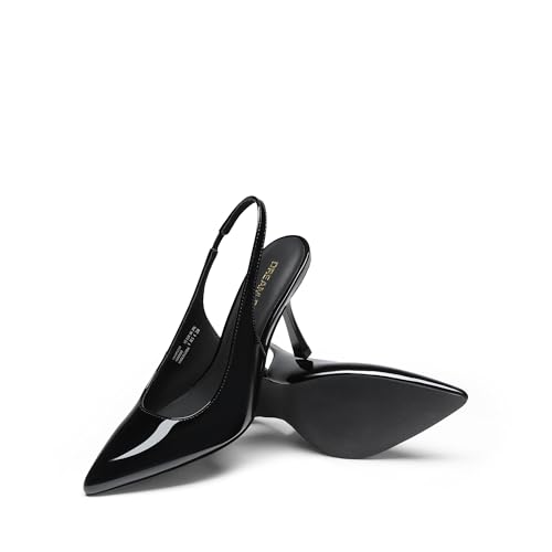 Women's Heels Slingback Stiletto Pumps Shoes Pointed Closed Toe Kitten Heels Dress Bridal Elegant Wedding Sexy Party