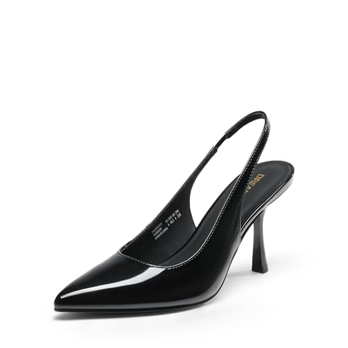 Women's Heels Slingback Stiletto Pumps Shoes Pointed Closed Toe Kitten Heels Dress Bridal Elegant Wedding Sexy Party