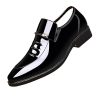 Men's Classic Business Dress Shoes, Oxford Work Formal Shoes, Patent Leather Slip-On Loafers Wedding Dress Shoes