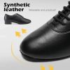 Men's Latin Dance Shoes Leather Lace-up Salsa Tango Ballroom Modern Professional Performance Practice Dance Shoes
