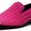 USOP Men's Fashion Spike Gradient Dress Loafers Slip On Shoes Classic Tuxedo Dress Shoes