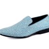 Sarlo Men's Dress Shoes, Black Glitter Loafer for Prom, Metallic Tuxedo Slip-on