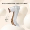 Women's Pumps Low Chunky Block Heel Dress Shoes Closed Round Toe Comfortable Heels