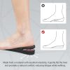 Height Increase Insoles 2-Layer Air up Shoe Lifts Elevator Shoes Insole -4.5 cm (1.8 inches) Heels Lift Inserts for Men and