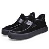 Party Loafers for Men's Pu Leather Uniform Solid Color Block Heel Shoe for Casual Wedding Party Prom Slip-on