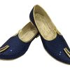 Men's Punjabi Jutti Blue Bridal Traditional Wedding Shoes Flat Mojari Khussa Handmade Ethnic Indian Juti