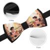 Woman with High Heel Shoes Luxury Bow Ties for Men Adjustable Bowtie Pre-Tied for Wedding Party