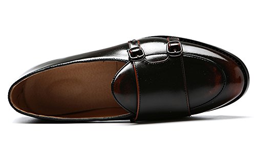 Italy Luxury Monk Strap Wedding Dress Shoes for Men Leather Handmade Shoes