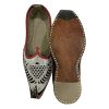 Punjabi Jutti for Men Leather Sliver Balck Rewari Shoes Khussa Traditional Loafers Slipon Handmade Jootis