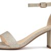 Women's Heeled Sandals Open Toe Ankle Strap 2.5-Inch Chunky Heels Dress Shoes Wide Feet Friendly