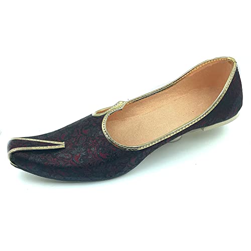 Wedding Nagra Shoes for Men Flats Punjabi Jutti (MF101)