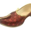 Mens Mehroon Sherwani Jutti Wedding Shoes Indian Shoes Ethnic Shoes Mojari Juti