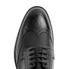 Mens Classic Dress Oxfords, Wingtip Prince Modern Formal Lace Up Shoes, Round Toe, TPR Outsole
