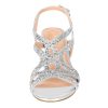 Women's Amelia Heels Sandals Sparkle Crystal Open Toe Slingback High Heel Sandals Dress Pumps Shoes for Party Wedding