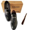 Men's Classic Business Dress Shoes, Oxford Work Formal Shoes, Patent Leather Slip-On Loafers Wedding Dress Shoes