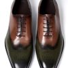 Mens Oxfords Formal Dress Suit Shoes Men's Fashion Modern Genunie Leather Wingtip Brogues Derby Prom Wedding Business Causal Two