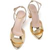 High Heels for Women Pointed Open Toe Strappy Chunky Block Heels Ankle Strap Stiletto Kitten Heeled Sandals Wedding Bridal Party