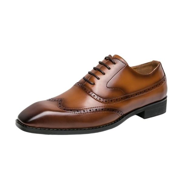 Dress Oxford Shoes for Mens with Holes Slip Resistant Shoes Heels Low Wedding Shoes Men Dress Wedding Sneakers Sports Shoes