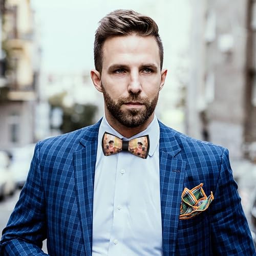 Woman with High Heel Shoes Luxury Bow Ties for Men Adjustable Bowtie Pre-Tied for Wedding Party