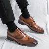Dress Oxford Shoes for Mens with Holes Slip Resistant Shoes Heels Low Wedding Shoes Men Dress Wedding Sneakers Sports Shoes