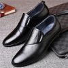 Simple Lightweight Leather Lightweight Comfortable Flat Heel Party Shoes Wedding Loafers for Mens Shoes