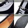 Men's Classic Business Dress Shoes, Oxford Work Formal Shoes, Patent Leather Slip-On Loafers Wedding Dress Shoes