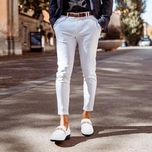 Men's Fashion Classic Faux Leather Loafers and Weeding Dress Shoes for Men