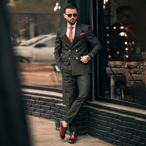 3.15 inch Invisible Height Increasing Men's Elevator Shoes, 8cm Hidden Lift Breathable All-Day Comfort, Full-Grain Oxford