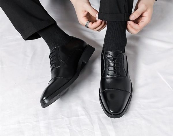Men's Ventilated Formal Dress Shoes - Wedding Heels and Business Sneakers