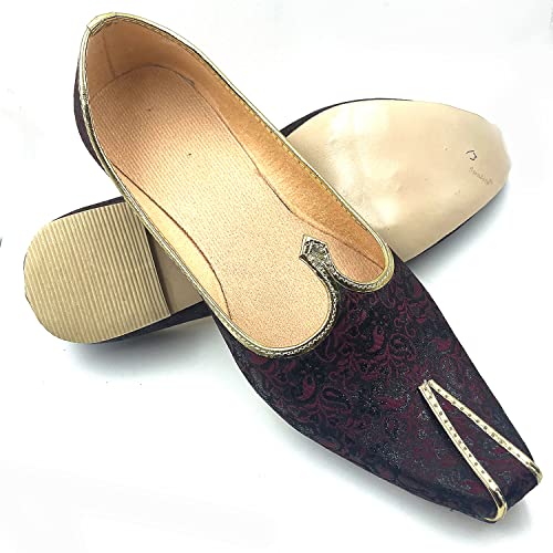 Wedding Nagra Shoes for Men Flats Punjabi Jutti (MF101)