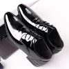 Men's Glitter Faux Patent Leather Tuxedo Derby Dress Shoes Modern Lace-up Formal Oxford